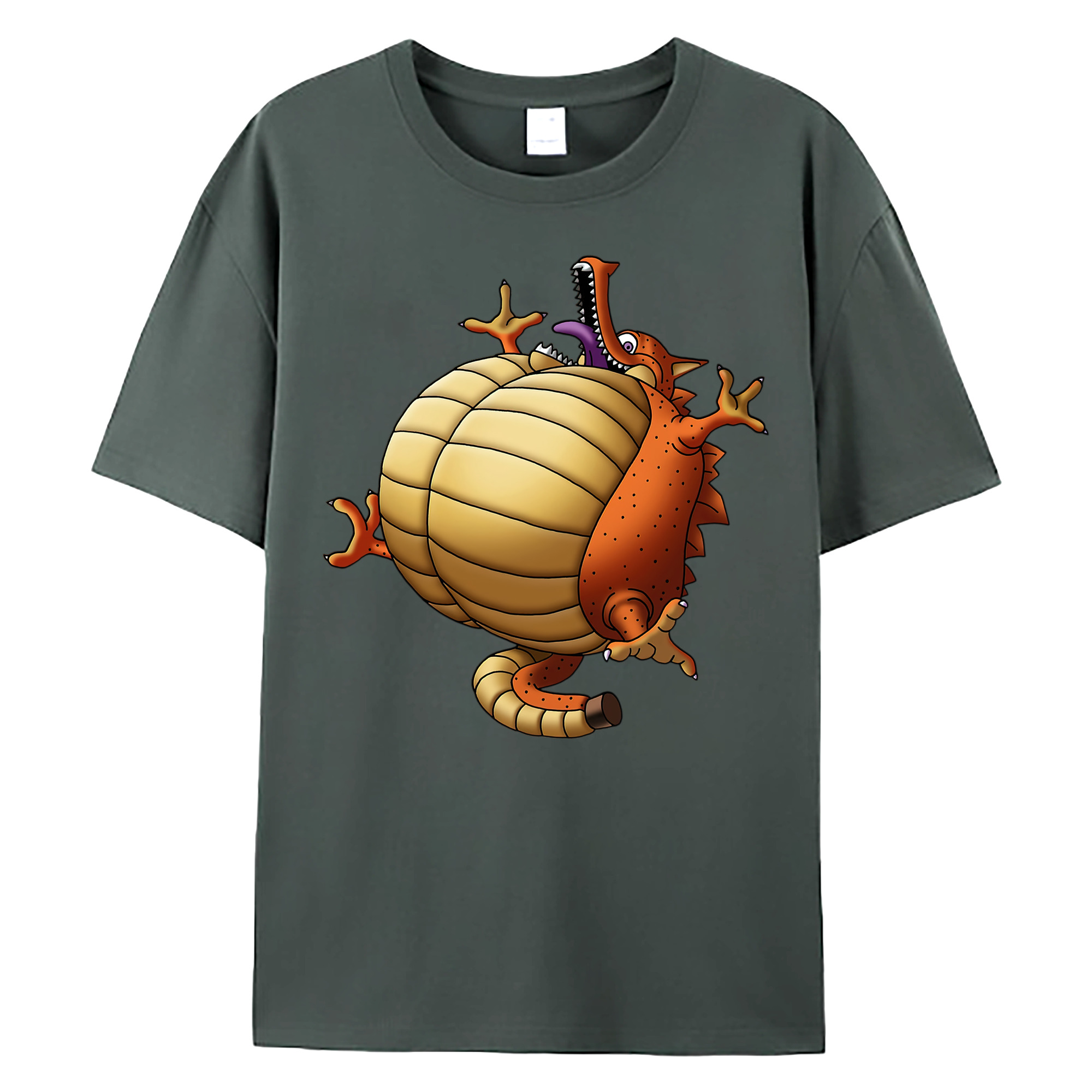 （画像用） ドラゴンクエスト Doragon Kuesuto Dragon Quest 綿100％ メンズ半袖Tシャツ｜肌触りやわらか＆通気性
